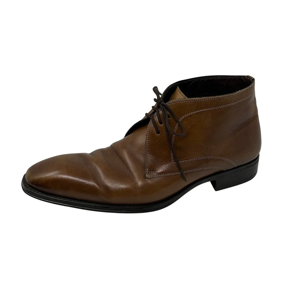 Mezlan Mens Brown Leather Chukka Boots Lace Up Ankle 18154 Size 10 M
